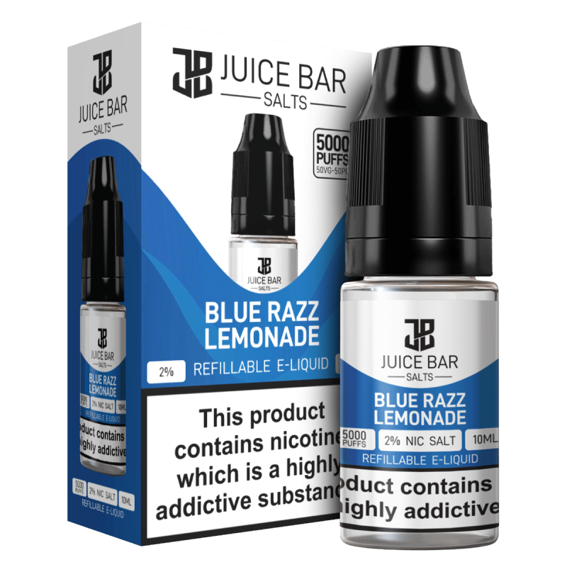 Product Image of BlueRazz Lemonade Nic Salts E-liquid by Juice Bar 10ml