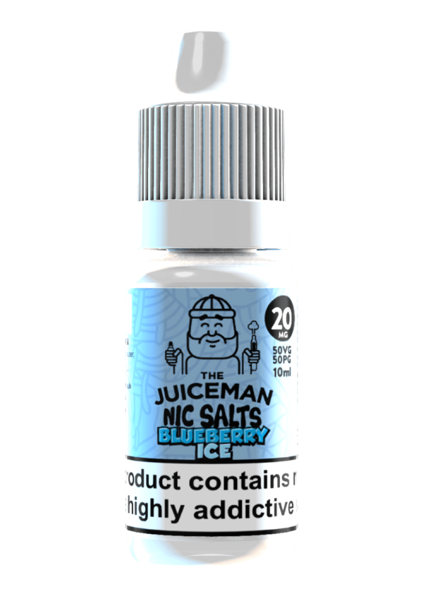 Product Image of Blueberry Ice Nic Salts Nic E-liquid by The Juiceman 10ml