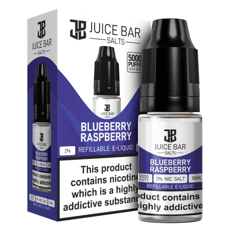 Product Image of Blueberry Raspberry Nic Salts E-liquid by Juice Bar 10ml