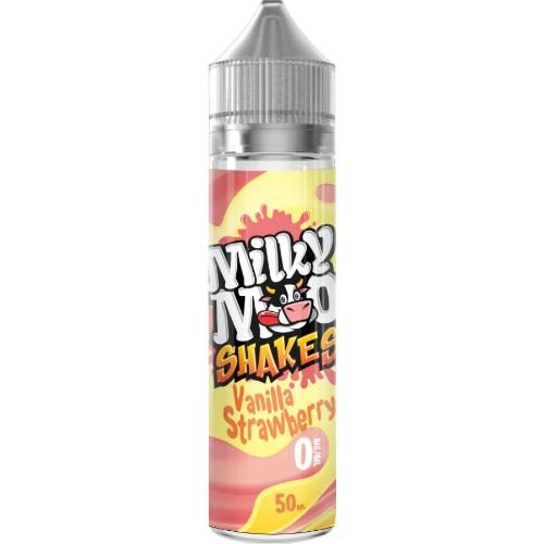 Product Image of Vanilla Strawberry Shortfill E-liquid by Milky Moo Shakes 60ml