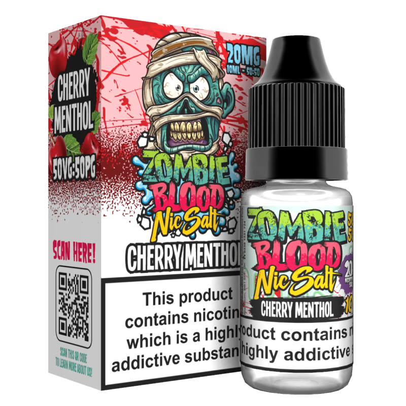 Product Image of Cherry Menthol Nic Salts by Zombie Blood 10ml