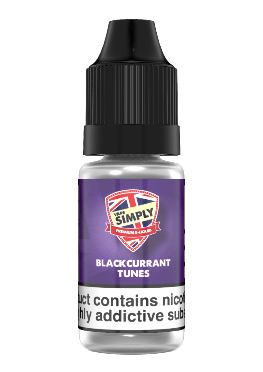 Product Image of Blackcurrant Tunes TPD e-liquid by Vape Simply 10ml