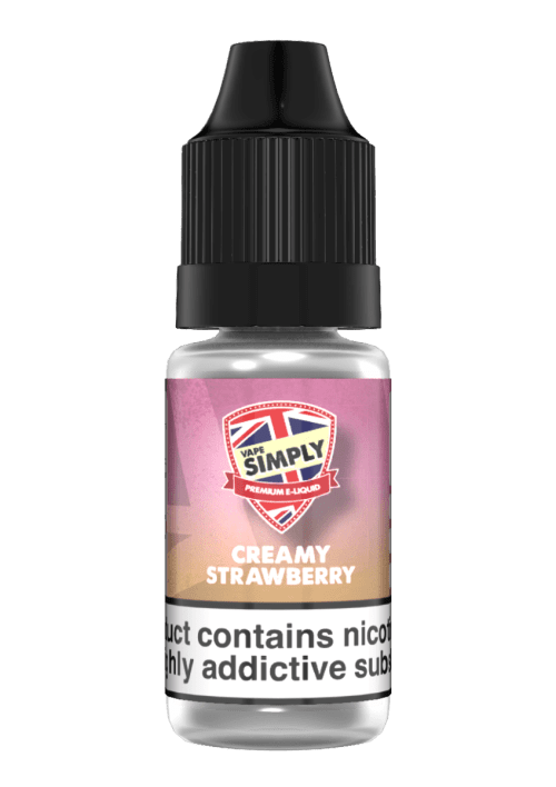 Product Image of Creamy Strawberry TPD e-liquid by Vape Simply 10ml