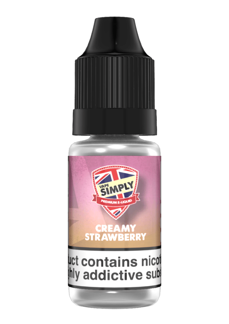 Product Image of Creamy Strawberry TPD e-liquid by Vape Simply 10ml