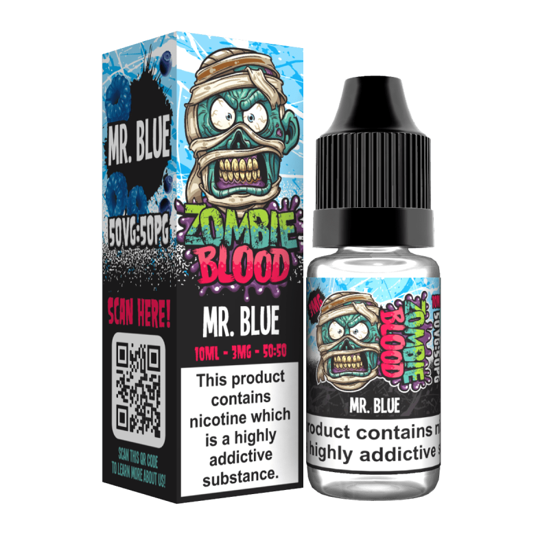 Product Image of Mr Blue TPD E-liquid by Zombie Blood 10ml