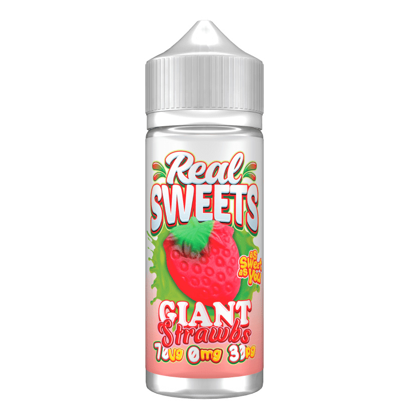 Product Image of Giant Strawbs Shortfill E-liquid by Real Sweets 100ml