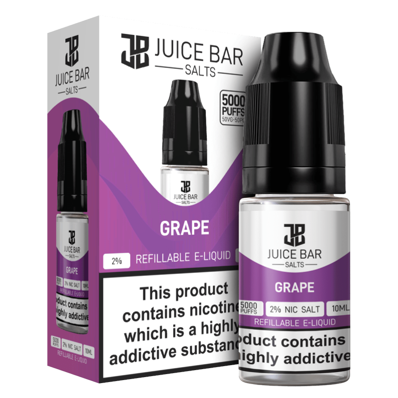 Product Image of Grape Nic Salts E-liquid by Juice Bar 10ml