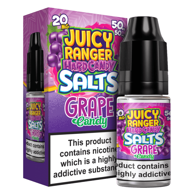 Product Image of Grape Nic Salts E-liquid by Juicy Ranger Hard Candy 10ml