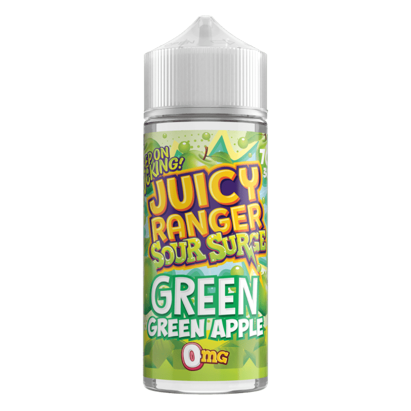 Product Image of Green Apple Shortfill E-liquid by Juicy Ranger Sour Surge 100ml