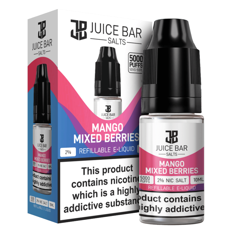 Product Image of Mango Mixed Berries Nic Salts E-liquid by Juice Bar 10ml