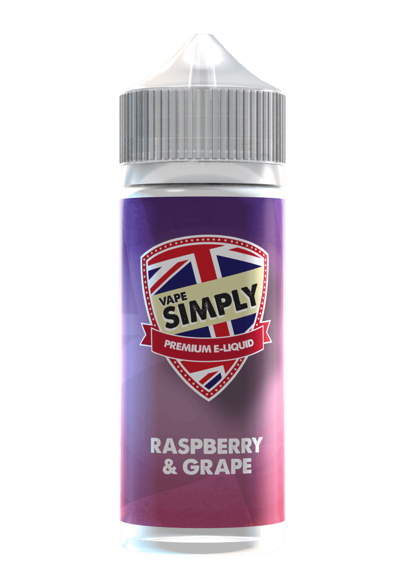 Product Image of Raspberry & Grape Shortfill E-liquid by Vape Simply 100ml