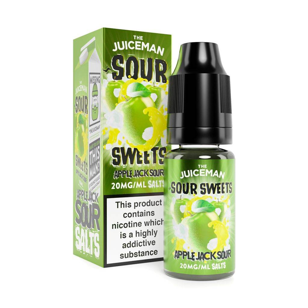 Product Image of Apple Jack Nic salts E-liquid by The Juiceman Sour 10ml