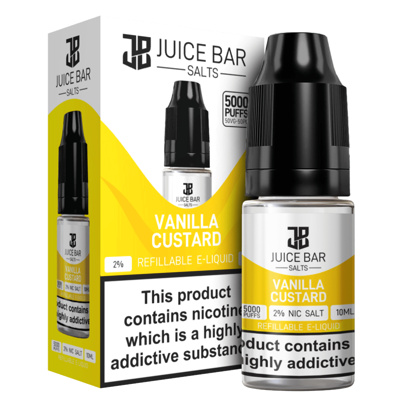 Product Image of Vanilla Custard Nic Salts E-liquid by Juice Bar 10ml