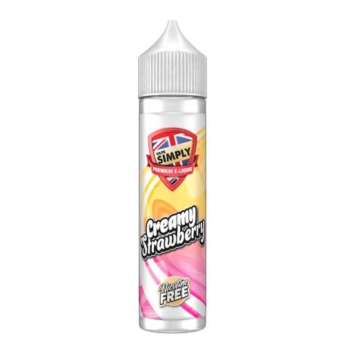 Product Image of Creamy Stawberry Shortfill E-liquid by Vape Simply 60ml