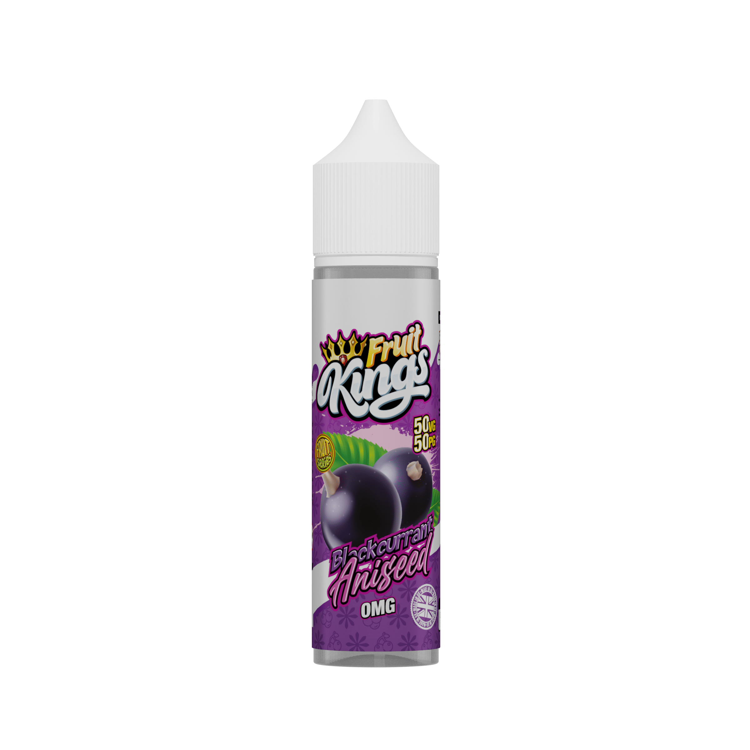 Product Image of BLACKCURRANT ANISEED SHORTFILL E-LIQUID BY FRUIT KINGS 60ML