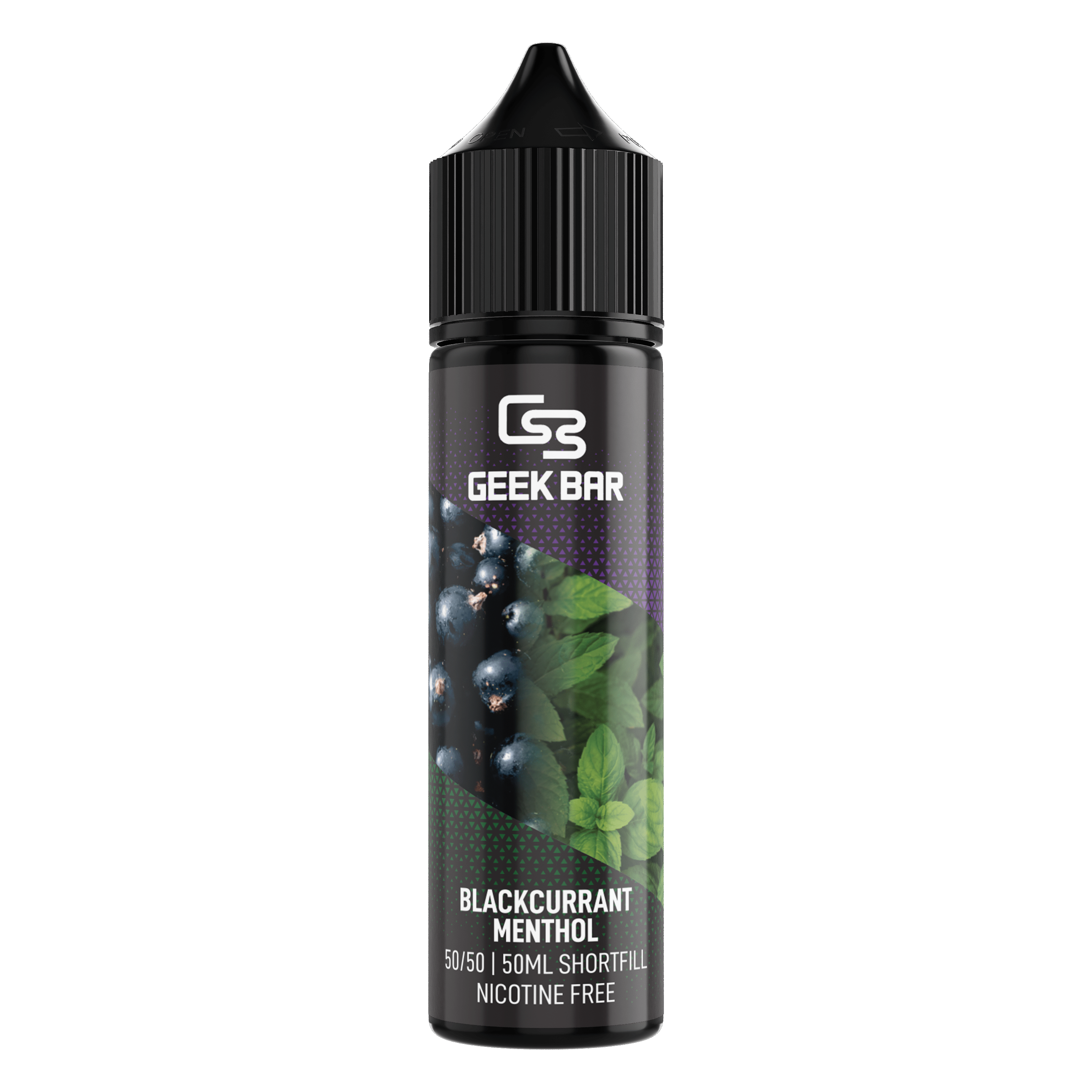 Product Image of BLACKCURRANT MENTHOL SHORTFILL E-LIQUID BY GEEK BAR 60ML