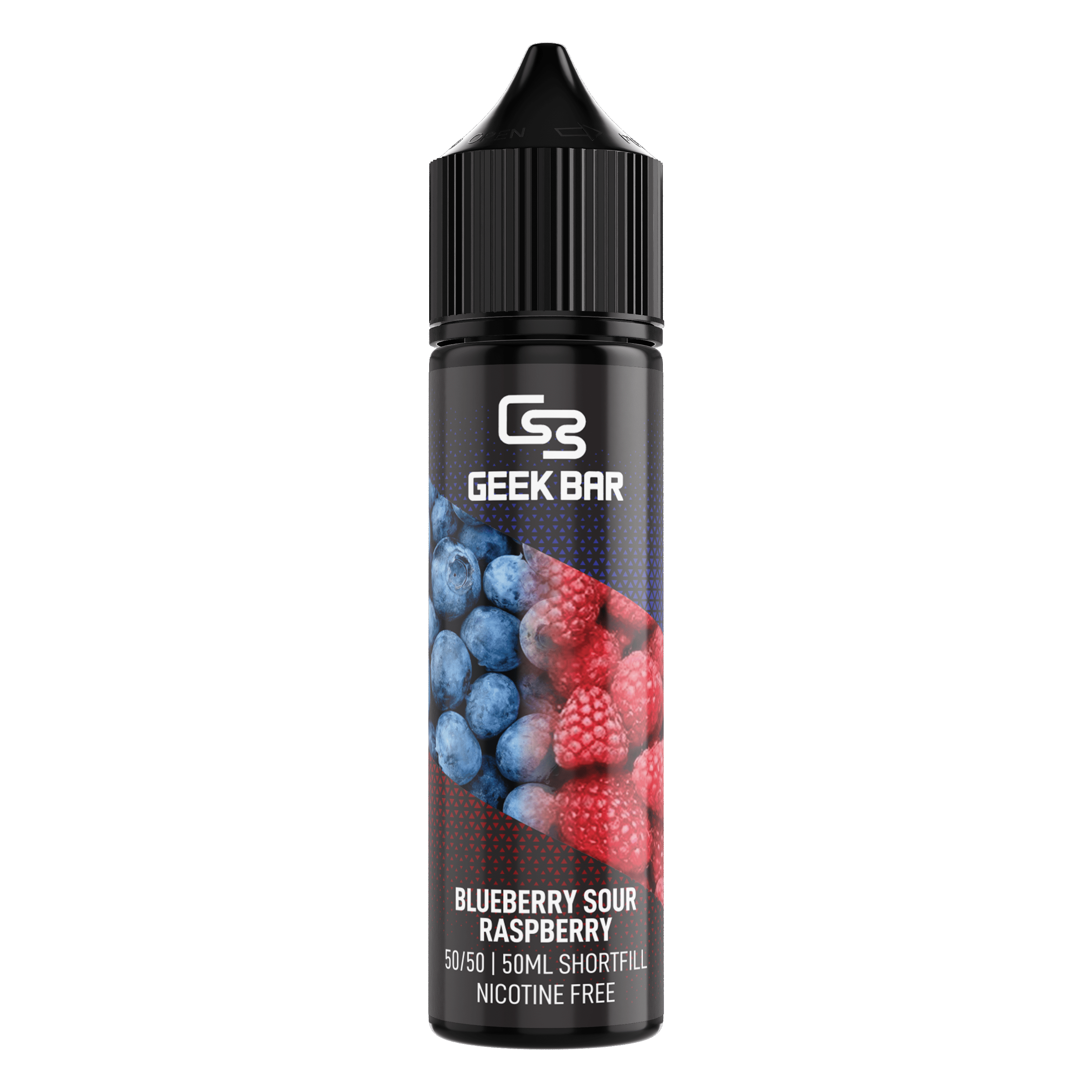 Product Image of BLUEBERRY SOUR RASPBERRY SHORTFILL E-LIQUID BY GEEK BAR 60ML