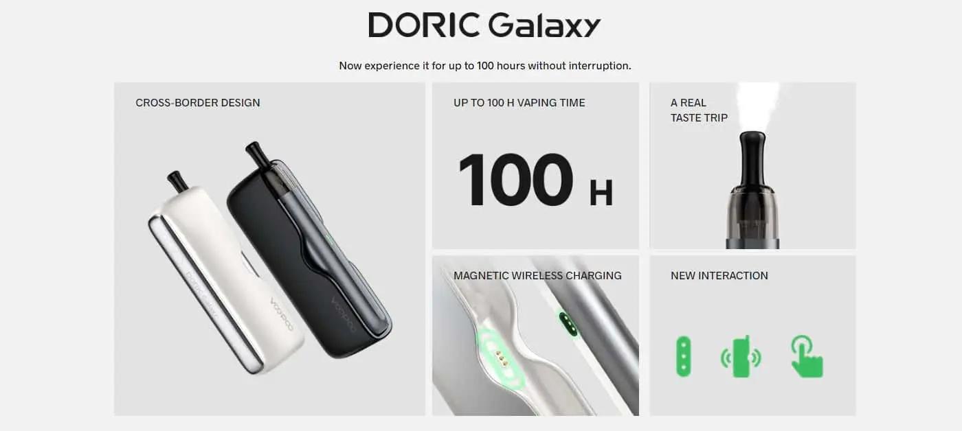 voopoo doric galaxy vape kit features