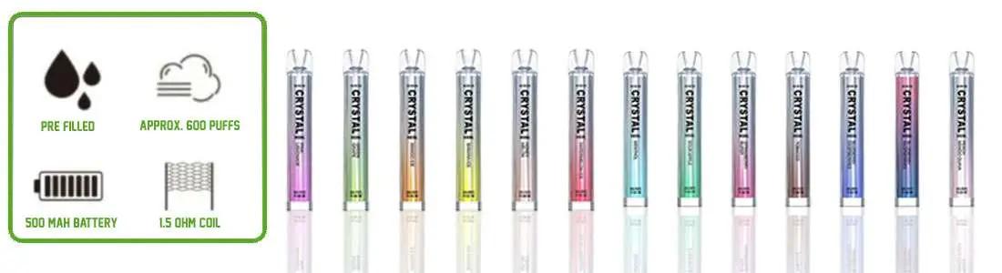 Crystal Bar Vape Flavours