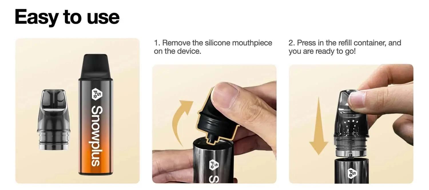 How to use Snowplus Clic Vape