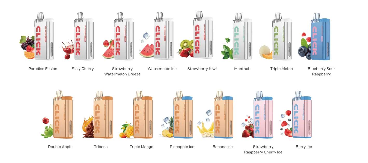 Vaporesso click available flavours