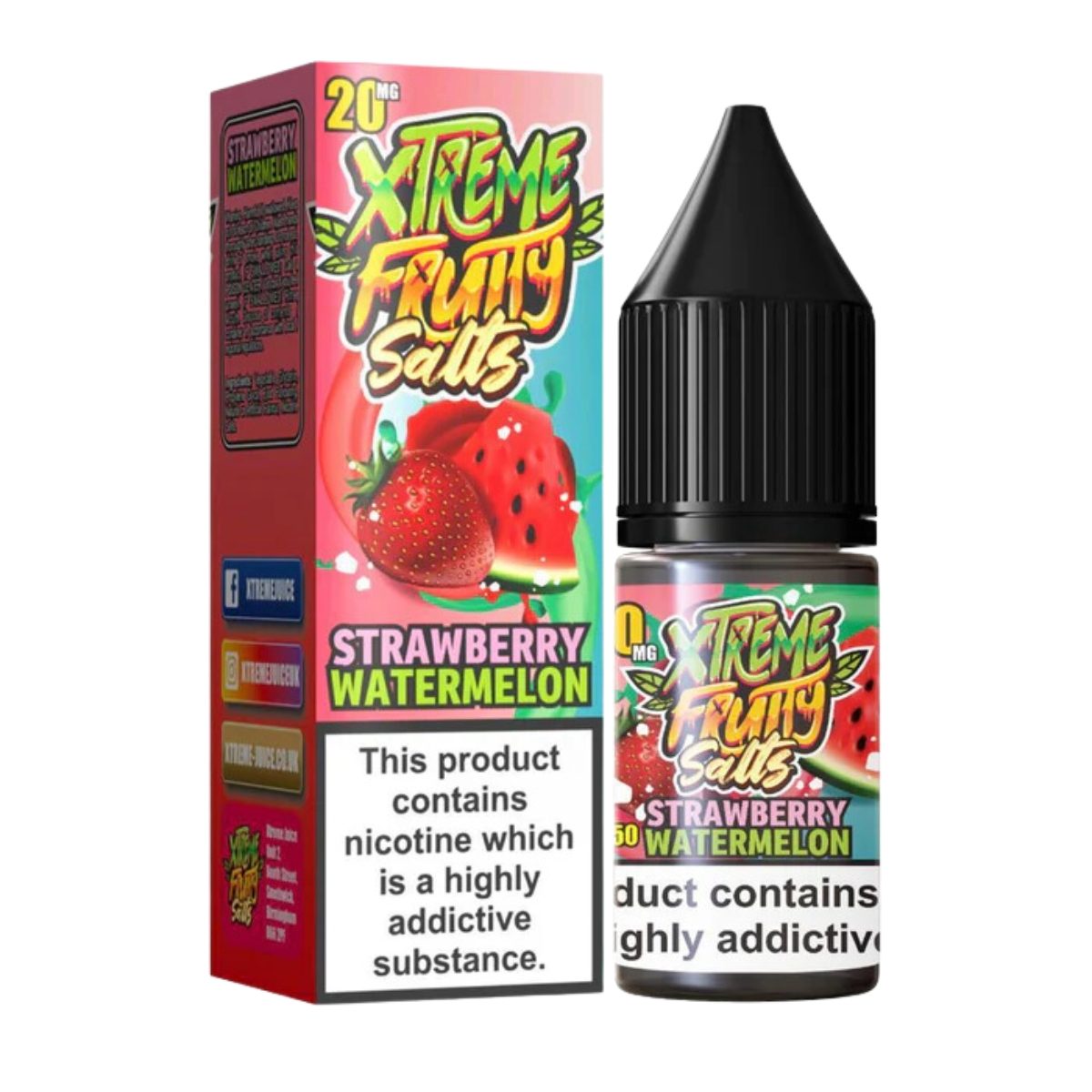 Xtreme Fruity Salts - Strawberry Watermelon - 100ml Nic Salt