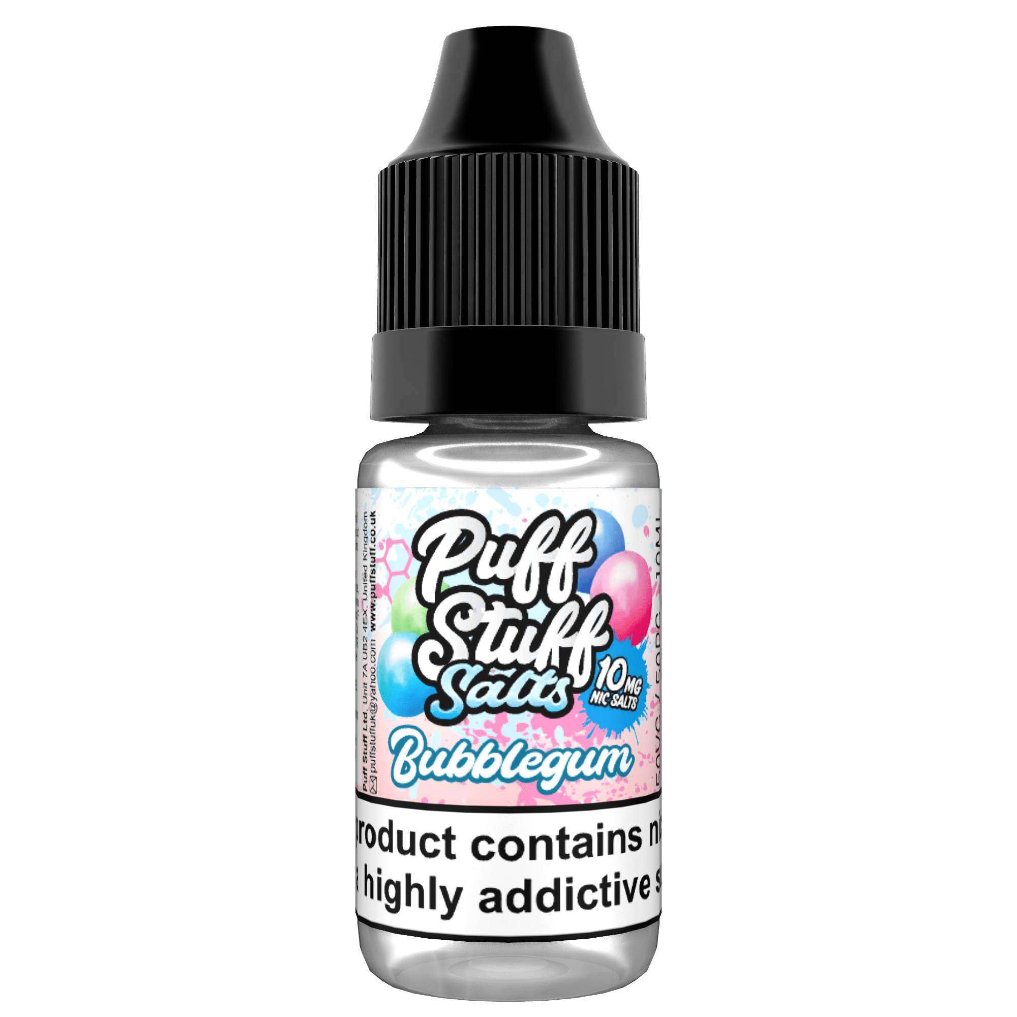 Puff Stuff Salts - Bubblegum - 10ml nic Salt