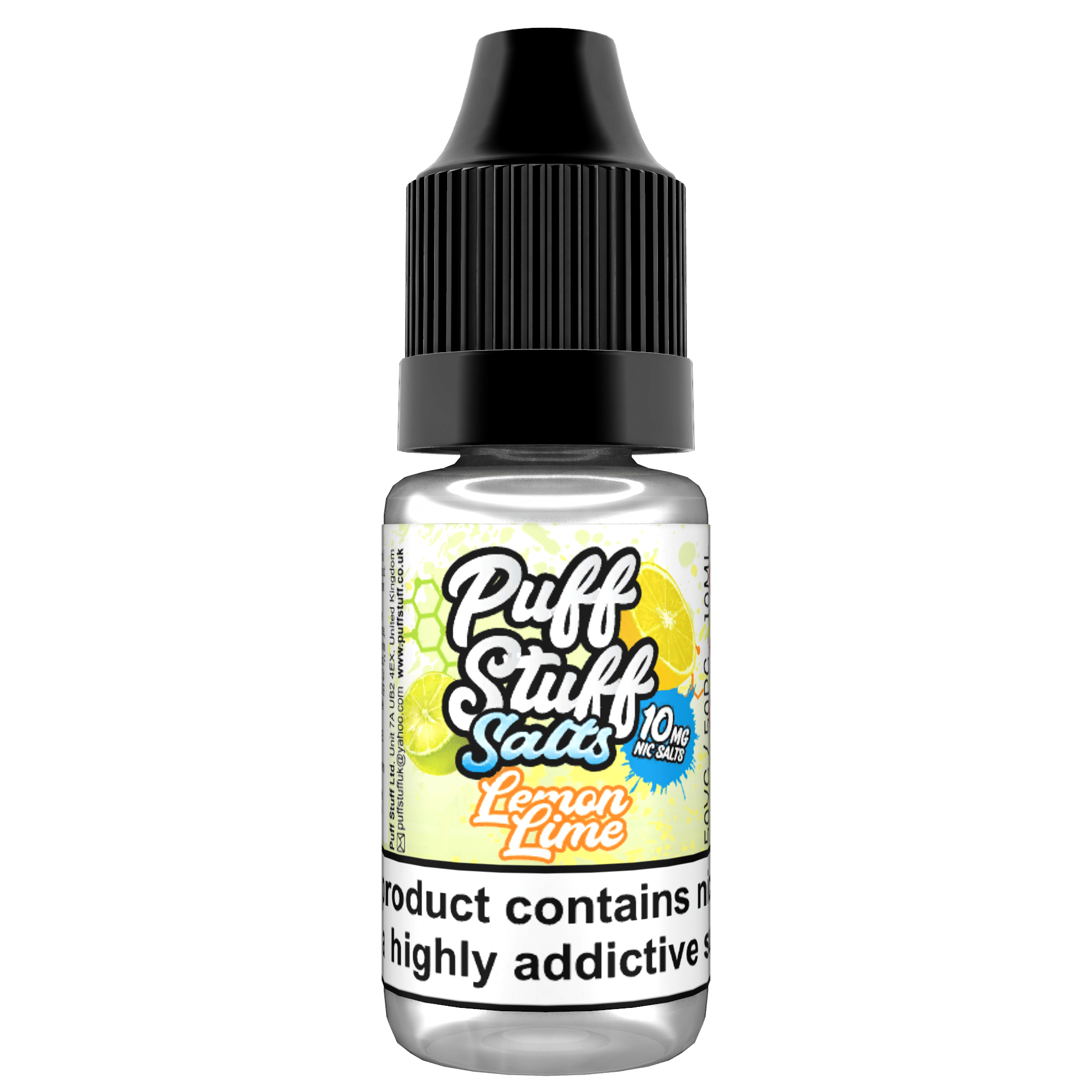 Puff Stuff Salts - Lemon Lime - 10ml nic Salt