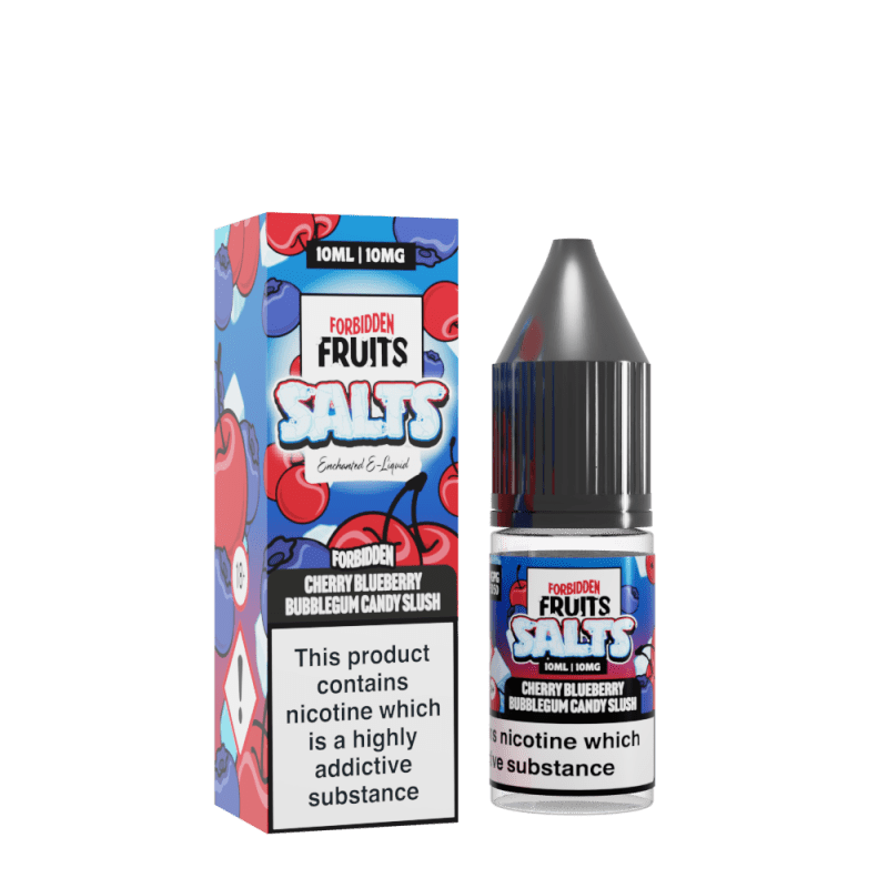 Forbidden Fruit Salts - Cherry Blueberry Bubblegum Candy Slush - 10ml nic Salt