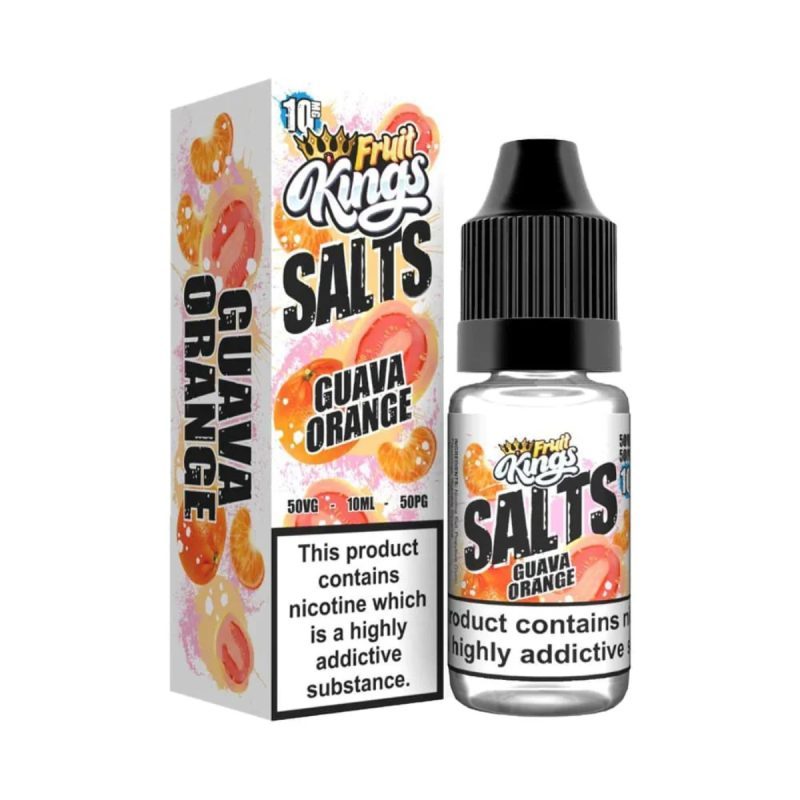 GUAVA ORANGE NIC SALTS E-LIQUID BY FRUIT KING 10ML