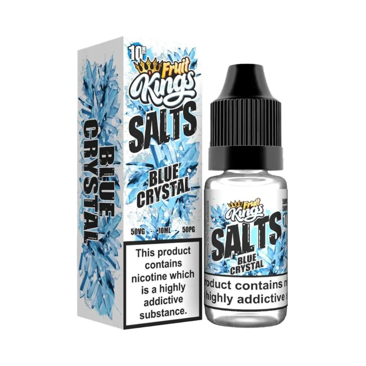 BLUE CRYSTAL NIC SALTS E-LIQUID BY FRUIT KING 10ML