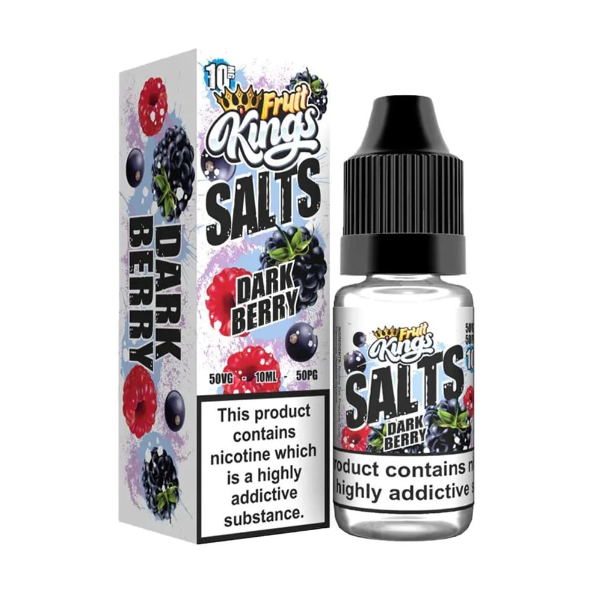 DARK BERRY NIC SALTS E-LIQUID BY FRUIT KING 10ML