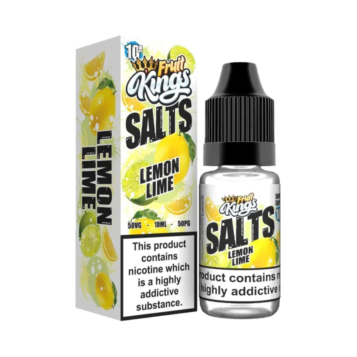 LEMON LIME NIC SALTS E-LIQUID BY FRUIT KING 10ML