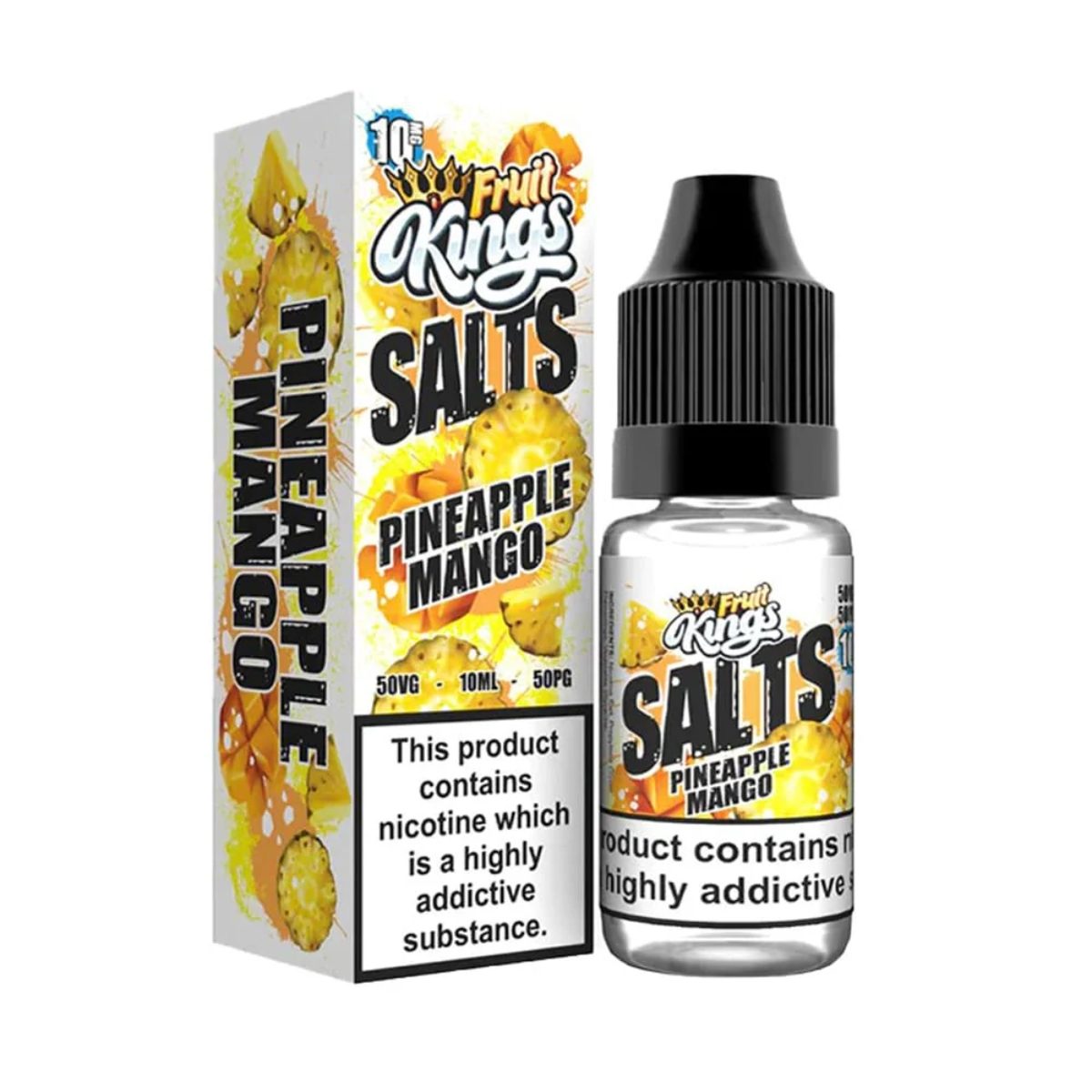 PINEAPPLE MANGO NIC SALTS E-LIQUID BY FRUIT KING 10ML