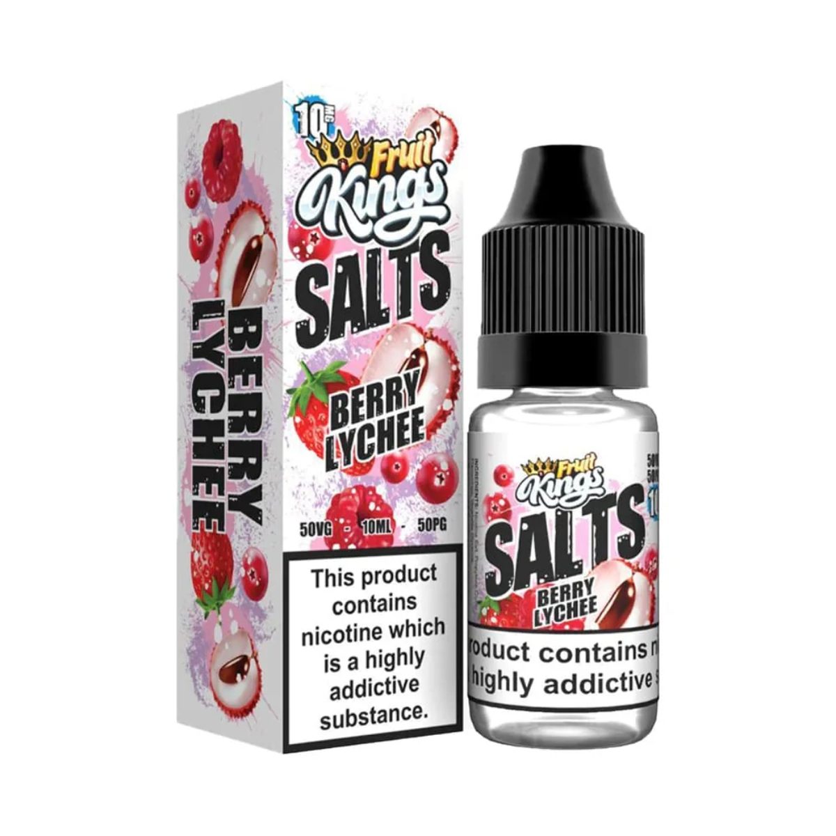 BERRY LYCHEE NIC SALTS E-LIQUID BY FRUIT KING 10ML