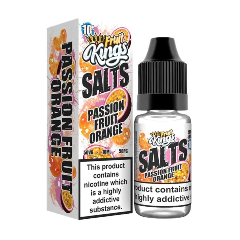 PASSION FRUIT ORANGE NIC SALTS E-LIQUID BY FRUIT KING 10ML