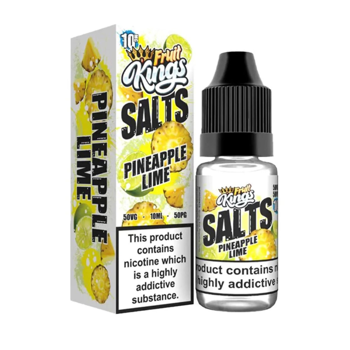 PINEAPPLE LIME NIC SALTS E-LIQUID BY FRUIT KING 10ML