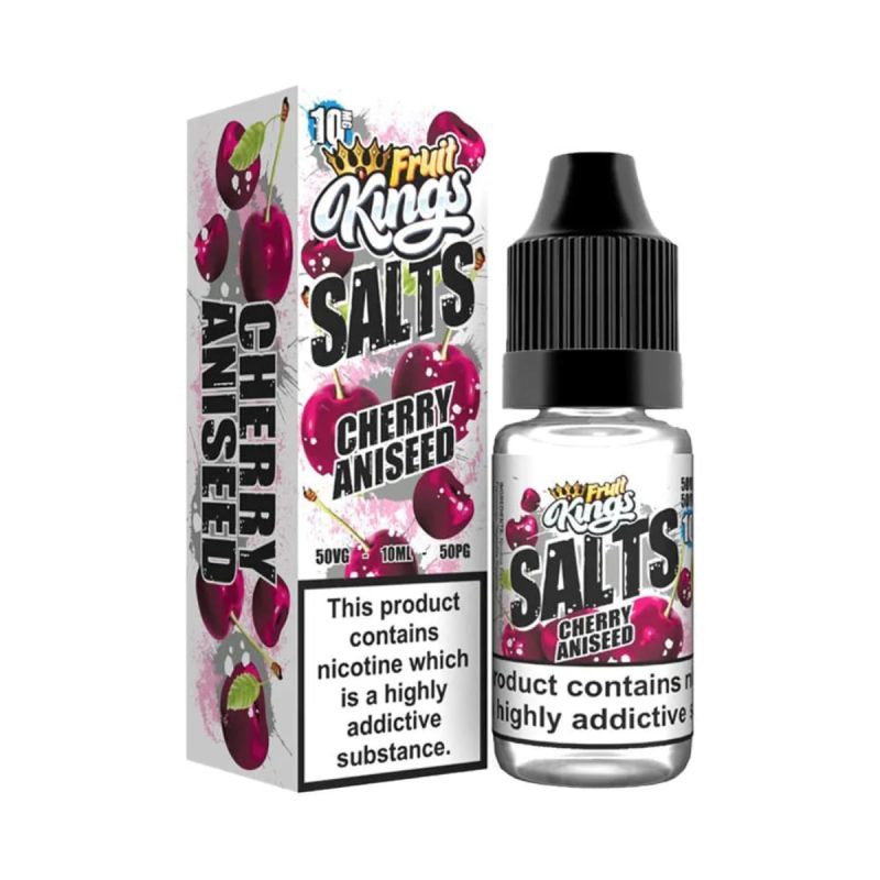 CHERRY ANISEED NIC SALTS E-LIQUID BY FRUIT KING 10ML