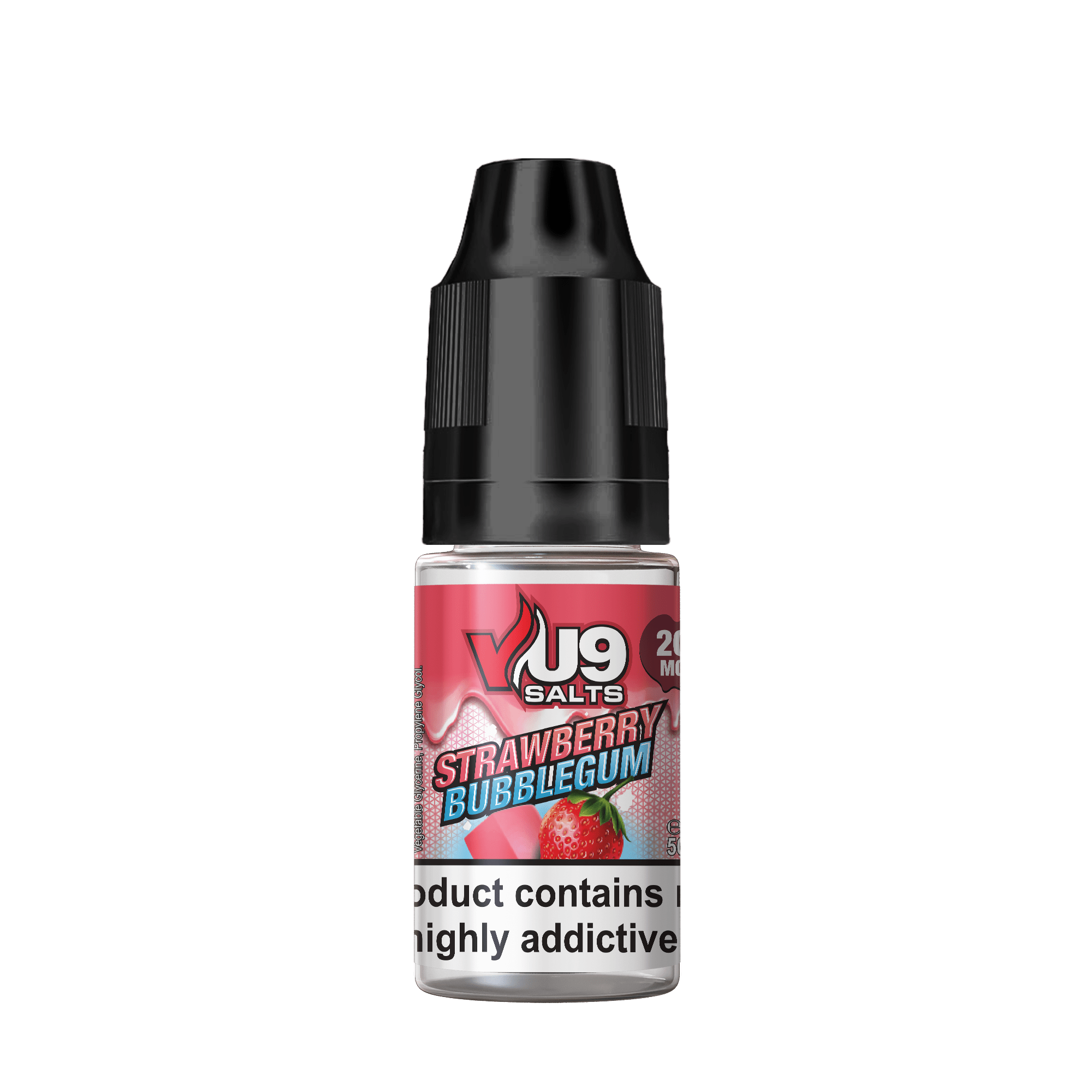 Strawberry Bubblegum - Nic salt E-Liquid By VU9 10ml